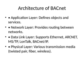 BACnet_Protocol_Presentation. Iot sensor and actuatorspptx | PPTX