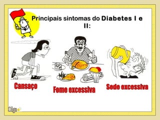 Principais sintomas do Diabetes I e
                 II :
 