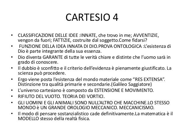 Secondo Cartesio Quali Principi Sono Necessari Per Una Conoscenza Affidabile Bacone e cartesio