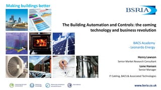 Building Automation and Controls: the coming technology and business ...