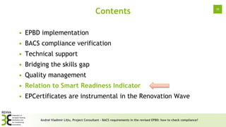BACS requirements in the revised EPBD: How to check compliance?