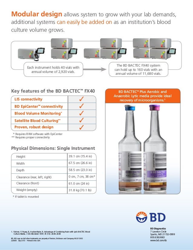 BD BACTEC FX40 folleto