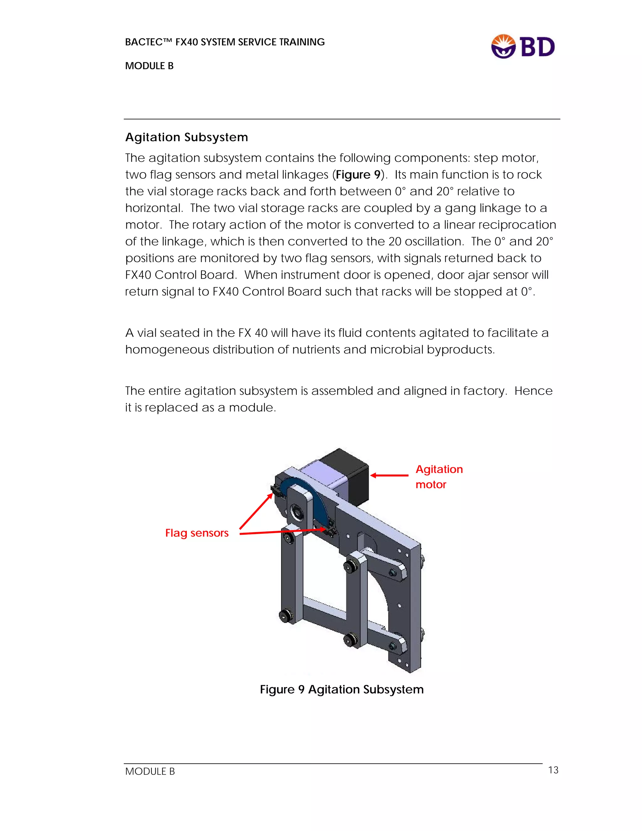 BD BACTEC FX40 system service training | PDF