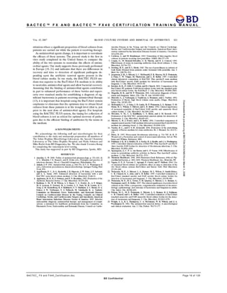 B A C T E C ™ F X A N D B A C T E C ™ F X 4 0 C E R T I F I C A T I O N T R A I N I N G M A N U A L
BACTEC_ FX and FX40_Certification.doc Page 18 of 129
BD Confidential
 