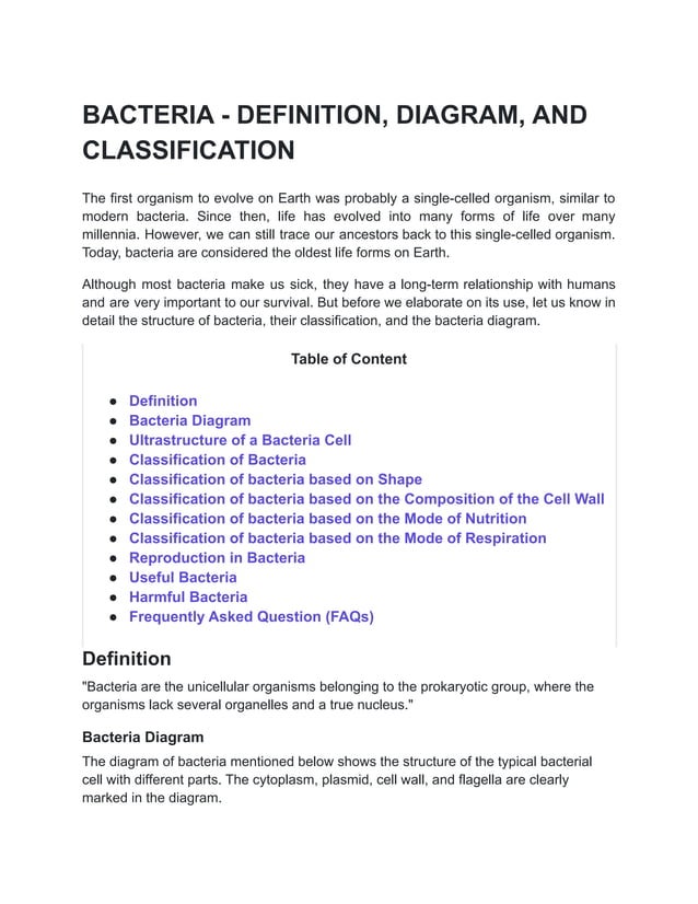 BACTERIA DEFINITION, DIAGRAM, AND CLASSIFICATION.pdf