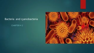 CHAPTER # 2
Bacteria and cyanobacteria
 