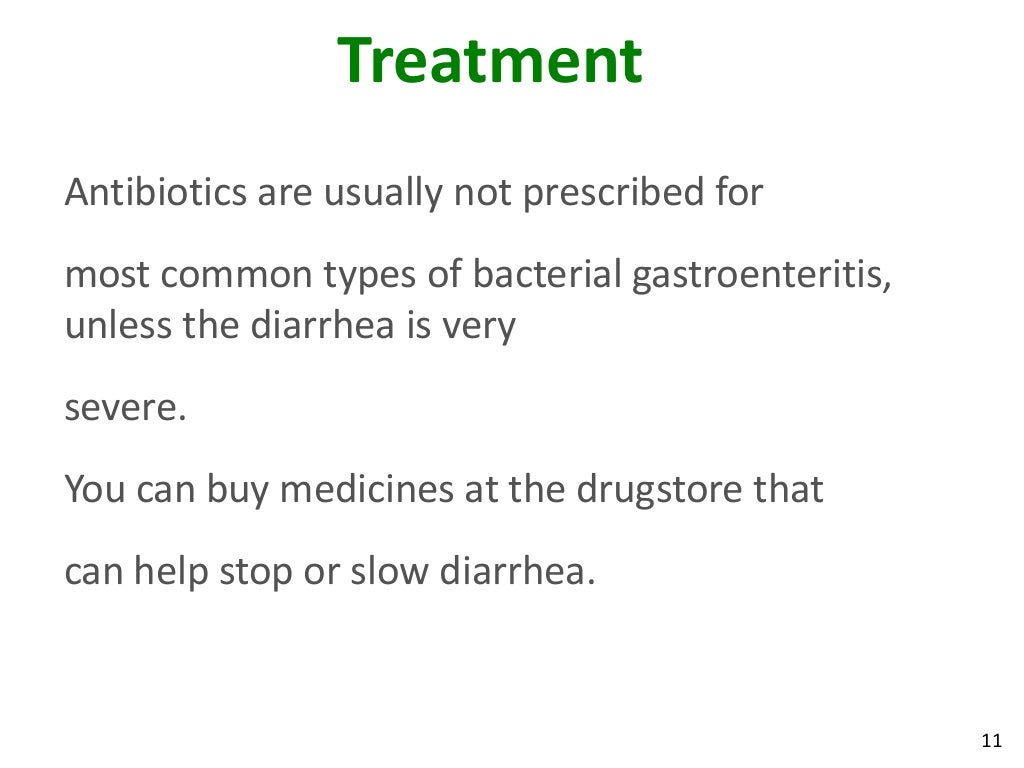 Bacterial Gastroenteritis