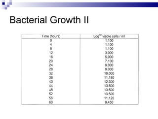 Bacterial Growth II 