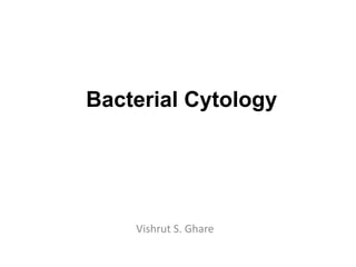 Bacterial Cytology
Vishrut S. Ghare
 
