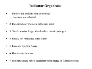 Water Source Indication Bacterial Examination of Water of different sources.ppt