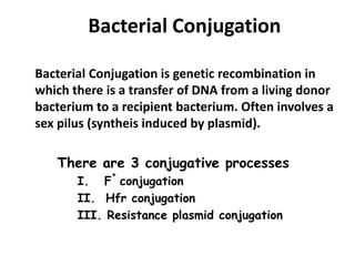 Bacterial Genetic Recombination II-1.ppt