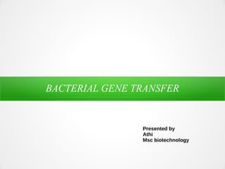 Bacterial gene transfer | PDF