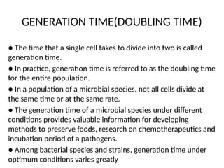 Comprehensive Overview of Bacterial Growth, Metabolism, and ...