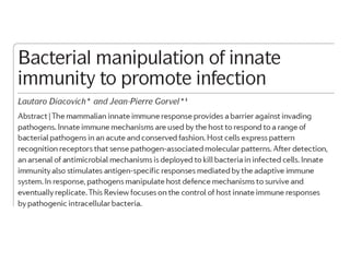 Bacterial manipulation of_innate_immunity_to_promote_infection[1]