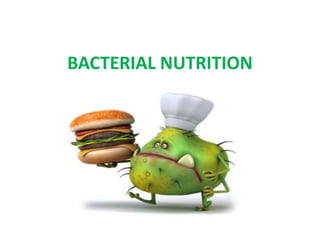 BACTERIAL NUTRITION
 
