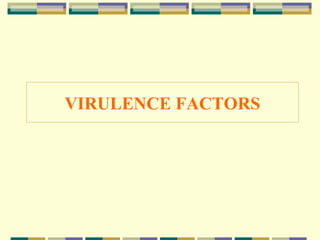 VIRULENCE FACTORS

 