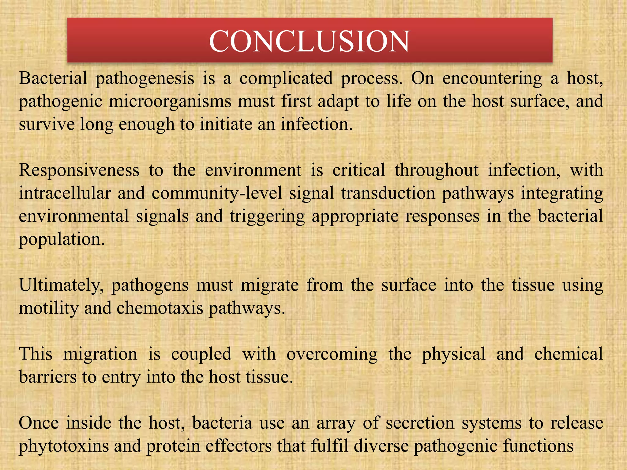 Bacterial pathogenesis | PPTX