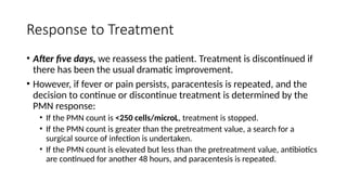 Surgical guidelines on bacterial peritonitis | PPTX