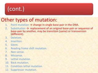 Point Mutation Resistance Bacterial resistance mechanisms and new trends for resistance ...