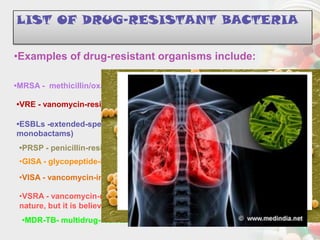 Bacterial resistance against antibiotics and it’s prevention | PPT