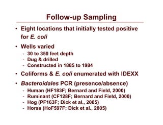 Bacterial source tracking gentry | PDF
