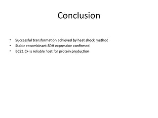 Bacterial Transformation Using Plasmid DNA via Heat Shock for ...