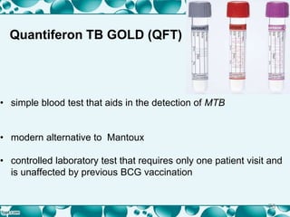 Qft Test Bacterial uveitis | PPTX