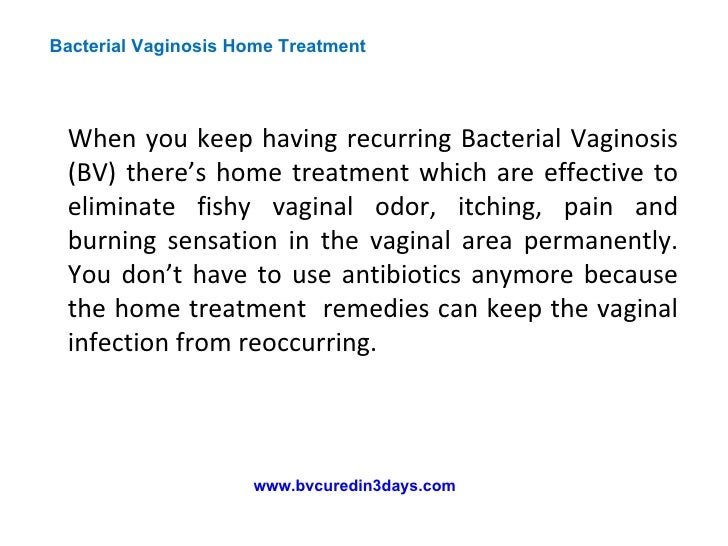 how to stop recurring bv infections permanently