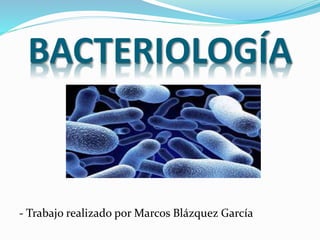 BACTERIOLOGÍA 
- Trabajo realizado por Marcos Blázquez García 
 