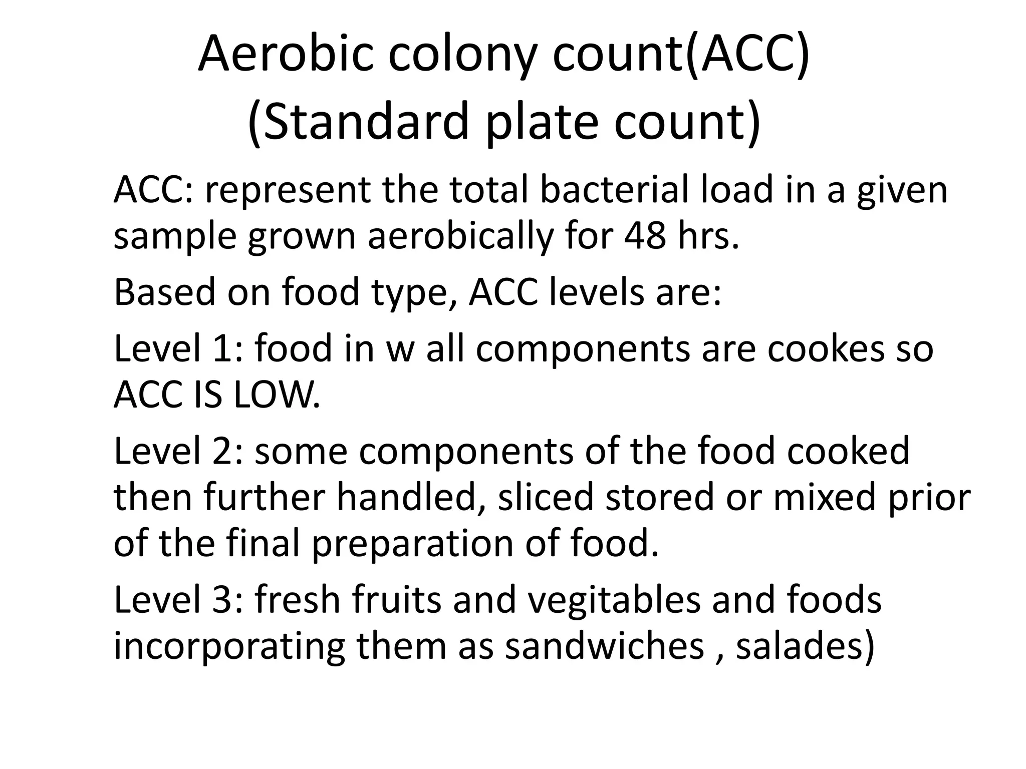 Bacteriological food examination PPT