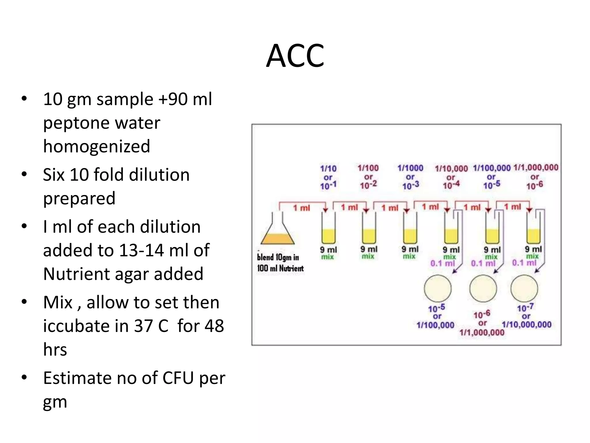 Bacteriological food examination PPT