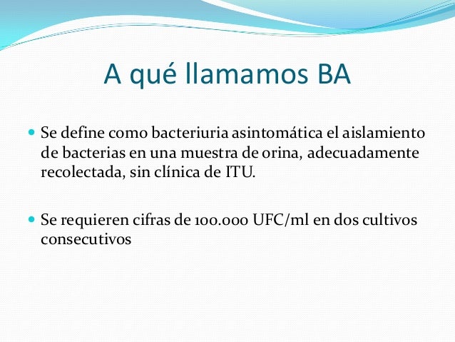 BACTERIURIA ASINTOMATICA PDF