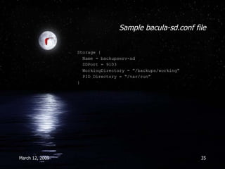 Introduction to Bacula | PPT