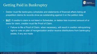 Risk of Preference Attack
• Bankruptcy Code equips debtor with the ability to avoid (i.e., clawback) certain pre-
bankrupt...