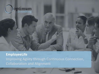 EmployeeLife
Improving Agility through Continuous Connection,
Collaboration and Alignment
 