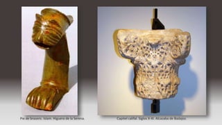 Pie de brasero. Islam. Higuera de la Serena. Capitel califal. Siglos X-XI. Alcazaba de Badajoz.
 