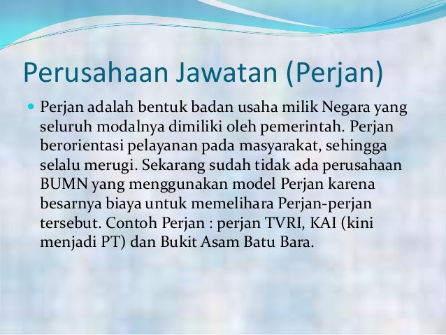 Badan-Badan Usaha di Indonesia