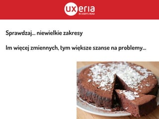 Sprawdzaj... niewielkie zakresy
Im więcej zmiennych, tym większe szanse na problemy...
 