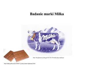 Badanie marki Milka

http://bezglutenowy.blog.pl/2013/01/29/milka-daje-nadzieje/

http://vitalia.pl/forum22,814677,0_Ktory-deser-wybierasz.html

 