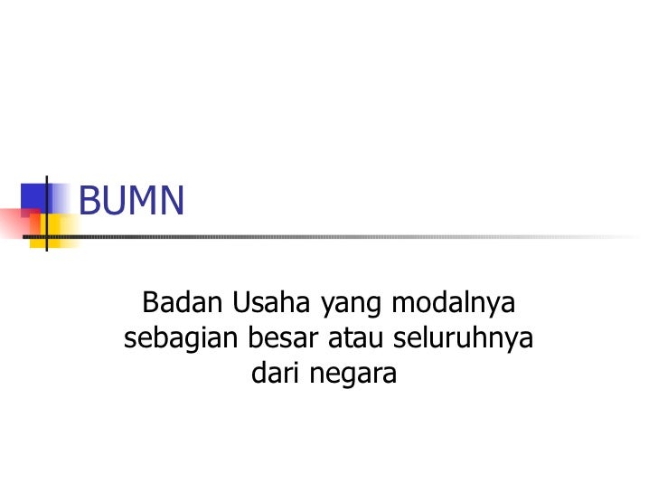 Badan Usaha Milik Negara