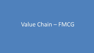 105
Value Chain – FMCG
 