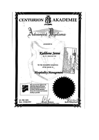 certificate MHS