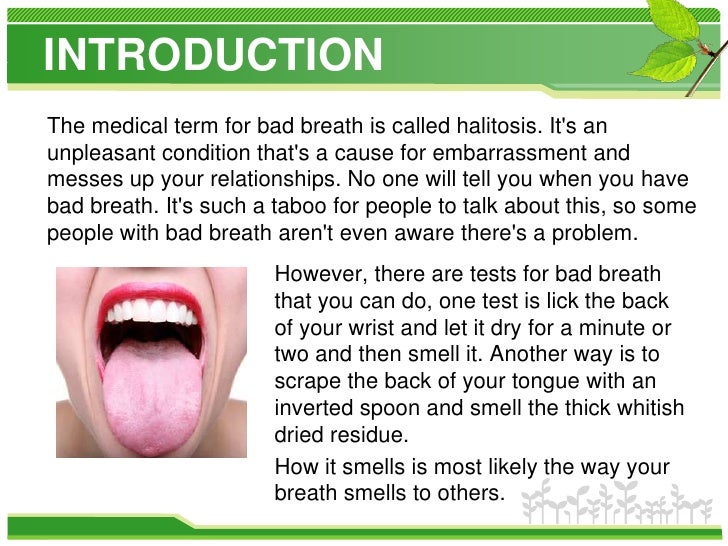 Halitosis meaning