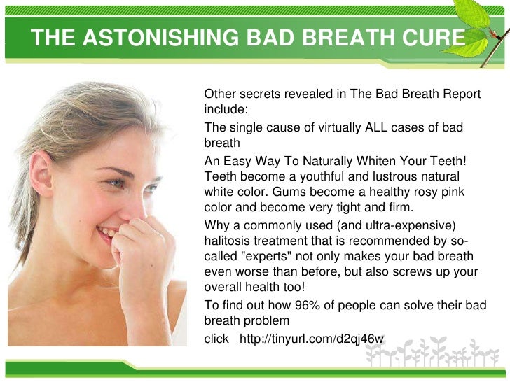 8. THE ASTONISHING BAD BREATH CURE ...