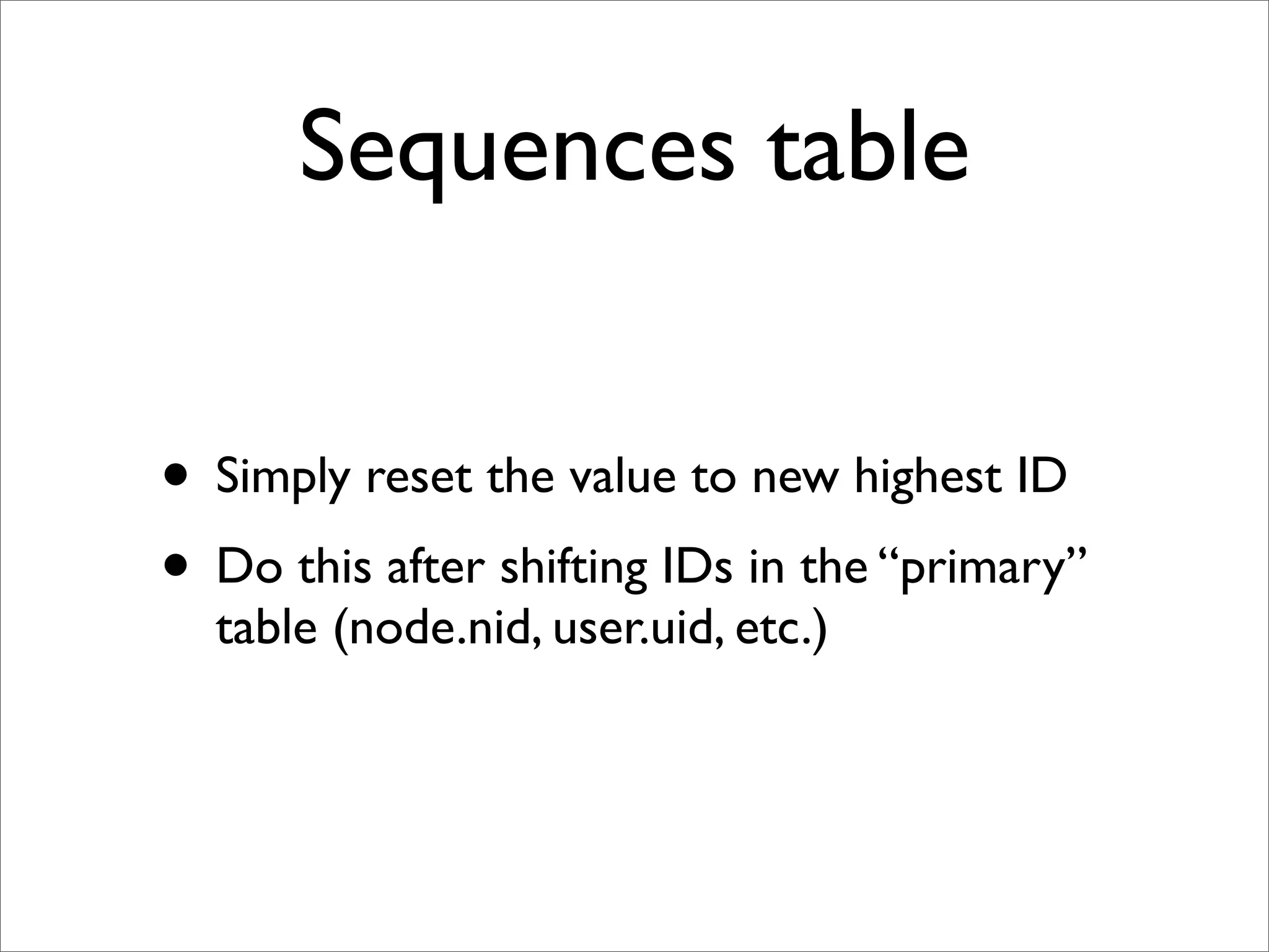 BADCamp 2008 DB Sync