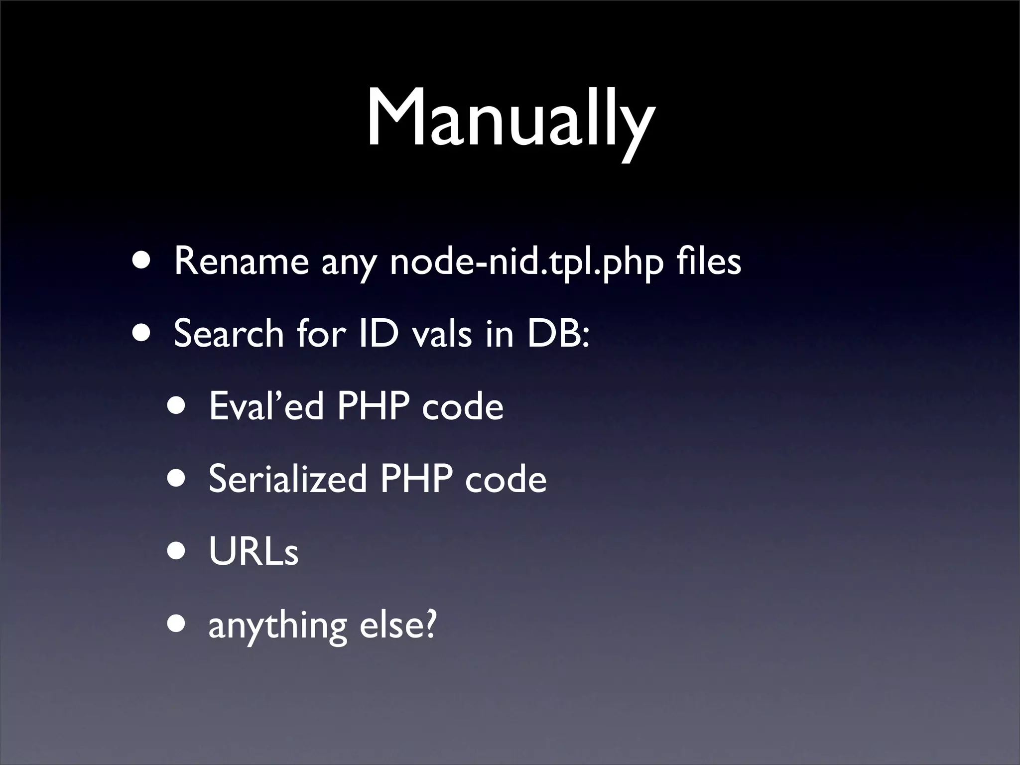 BADCamp 2008 DB Sync