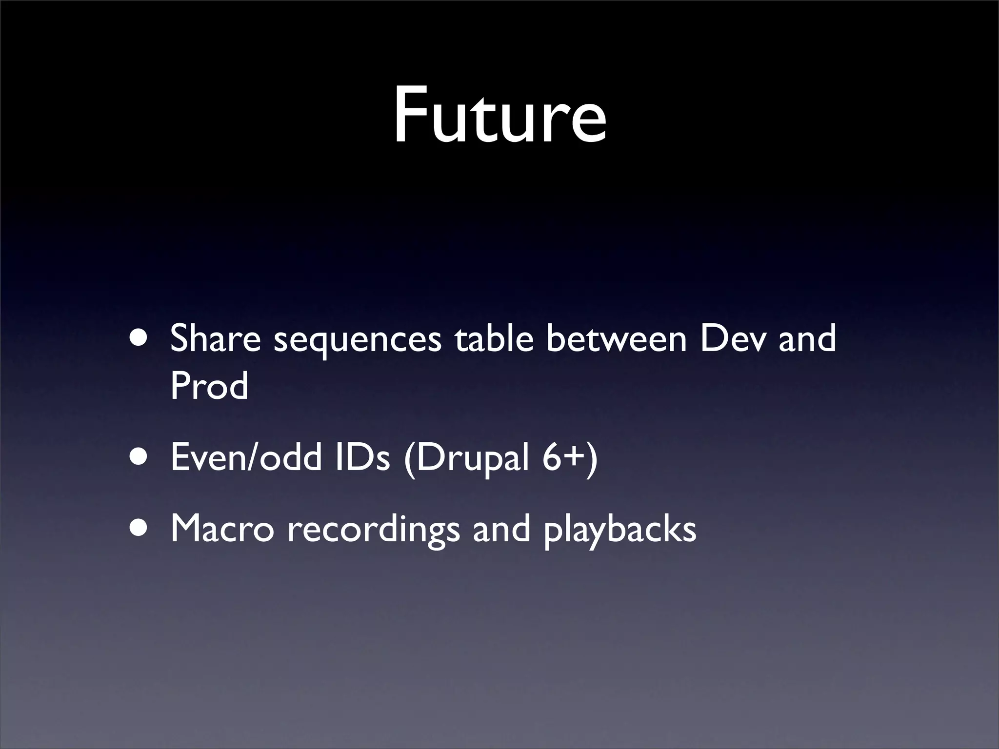 BADCamp 2008 DB Sync