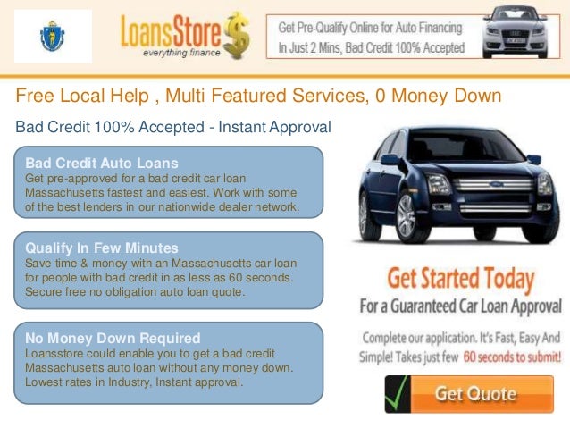 Bad Credit Auto Loans in Massachusetts