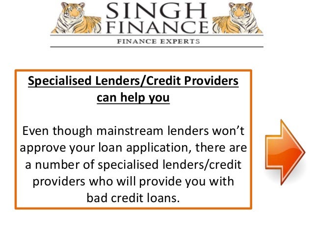 Bad Credit Loans - An Expert Finance Broker is the Perfect Solution f…