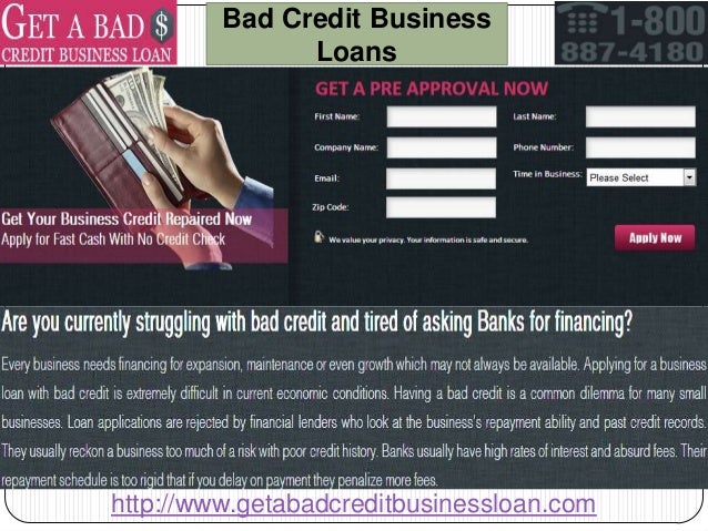 small business loan bad credit small business loan bad credit